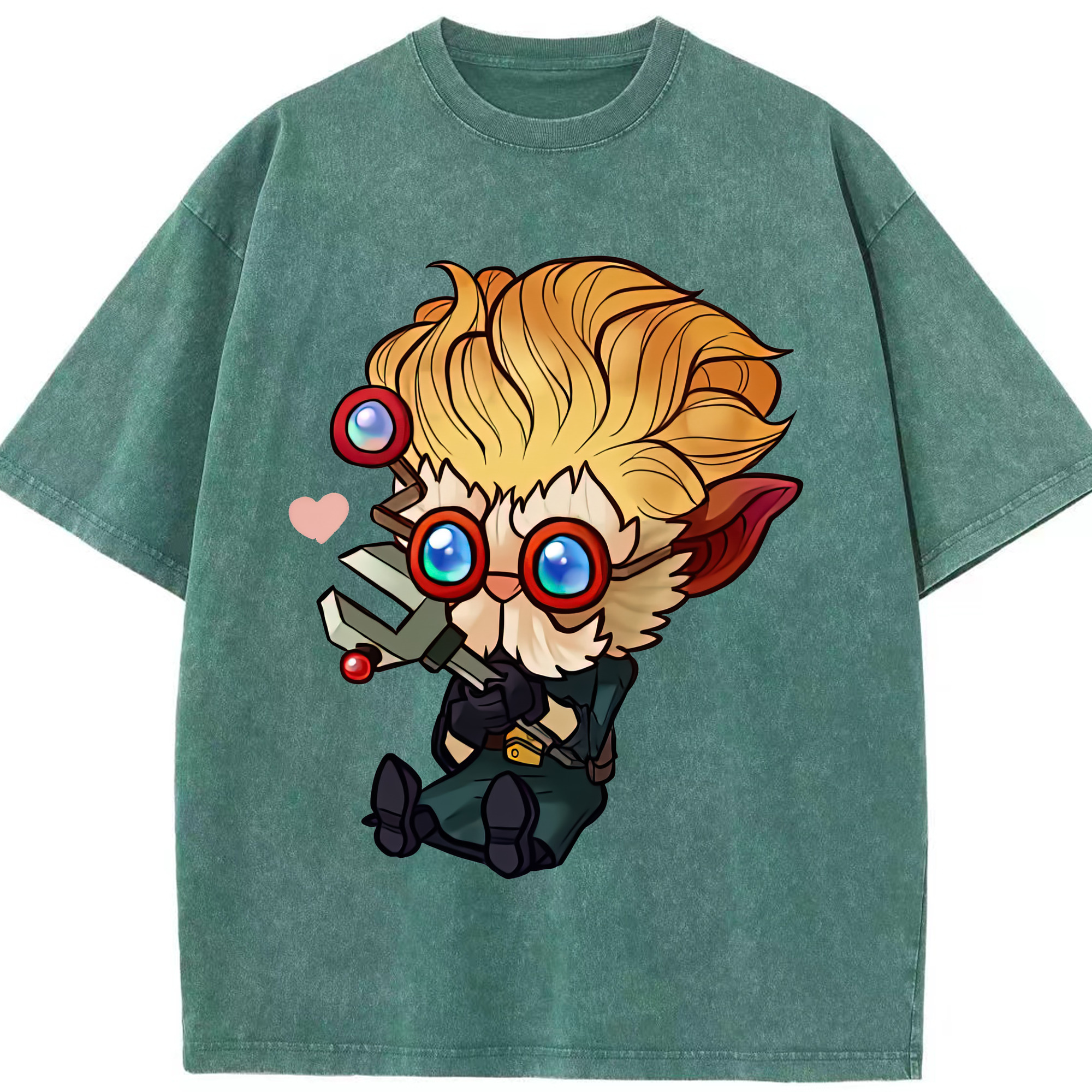 リーグ・オブ・レジェンド League of Legends LOL 綿100% ヴィンテージ風 半袖Tシャツ（フロントプリント）